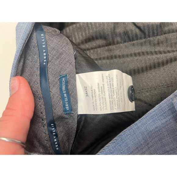 Perry Ellis 4-Way Stretch Slim Fit Men’s Pants - Picture 8 of 10